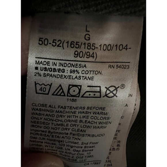 Vintage Y2K Gap 1969 army green utility parka jacket removable quilted liner L - Picture 10 of 16